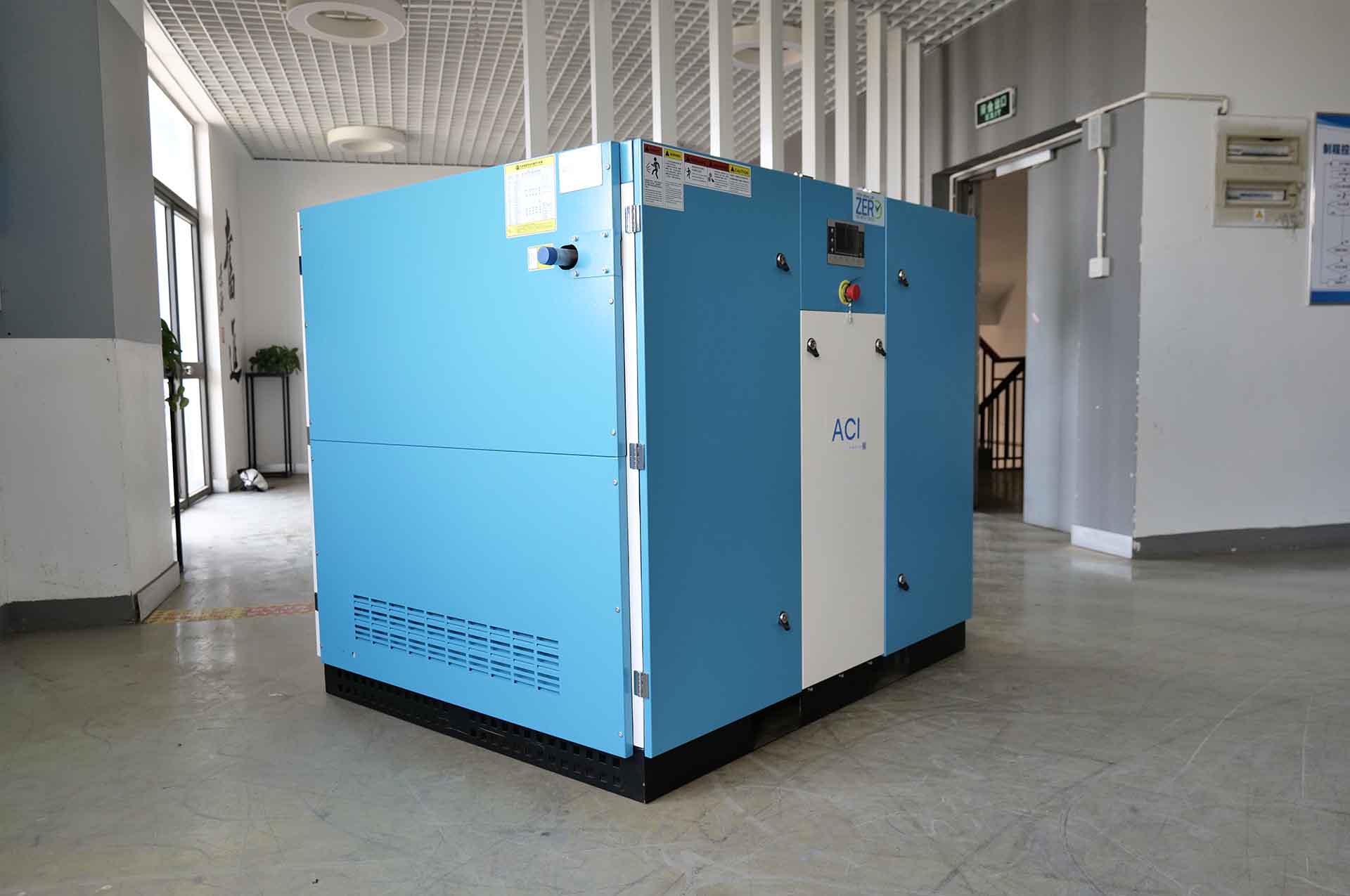 Multi-unit scroll oil-free air compressor